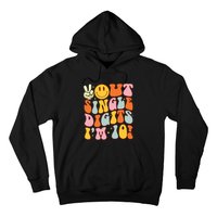 10th Birthday Peace Out Single Digit Im 10 Party Girl Hoodie