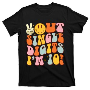 10th Birthday Peace Out Single Digit Im 10 Party Girl T-Shirt