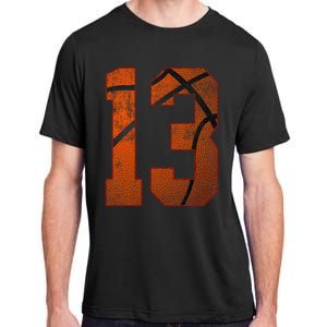 13th Birthday Party Thirteen 13 Year Old Basketball Bday Adult ChromaSoft Performance T-Shirt