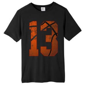 13th Birthday Party Thirteen 13 Year Old Basketball Bday Tall Fusion ChromaSoft Performance T-Shirt