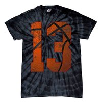 13th Birthday Party Thirteen 13 Year Old Basketball Bday Tie-Dye T-Shirt