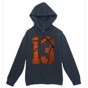 13th Birthday Party Thirteen 13 Year Old Basketball Bday Urban Pullover Hoodie