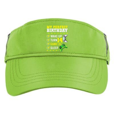 14th Birthday Party Perfect For Gamer 14 Years Olds Adult Drive Performance Visor