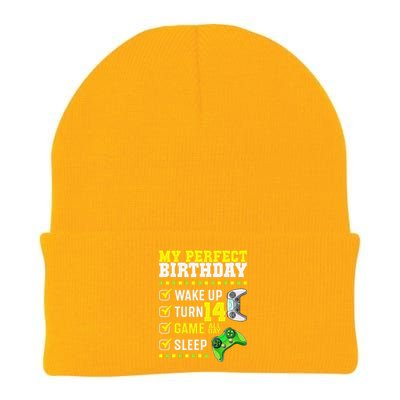 14th Birthday Party Perfect For Gamer 14 Years Olds Knit Cap Winter Beanie