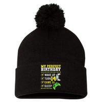 14th Birthday Party Perfect For Gamer 14 Years Olds Pom Pom 12in Knit Beanie