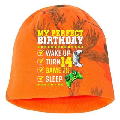 14th Birthday Party Perfect For Gamer 14 Years Olds Kati - Camo Knit Beanie