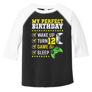 12th Birthday Party Perfect For Gamer 12 Years Old Toddler Fine Jersey T-Shirt