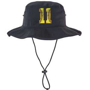 11th Birthday Party Eleven 11 Year Old Softball Bday Legacy Cool Fit Booney Bucket Hat