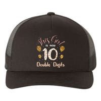 10th Bday Party Gift 2010 This Girl Is Now 10 Double Digits Yupoong Adult 5-Panel Trucker Hat