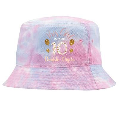 10th Bday Party Gift 2010 This Girl Is Now 10 Double Digits Tie-Dyed Bucket Hat