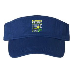 10th Birthday Party Perfect For Gamer 10 Years Old Boy Valucap Bio-Washed Visor