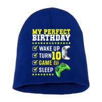 10th Birthday Party Perfect For Gamer 10 Years Old Boy Short Acrylic Beanie