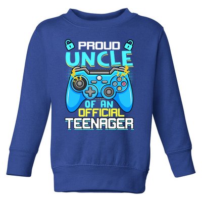 13th Birthday Proud Uncle Teenager Video Game Meaningful Gift Toddler Sweatshirt