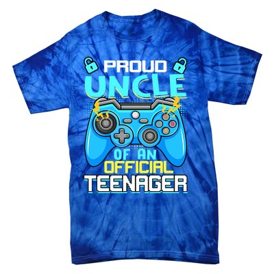 13th Birthday Proud Uncle Teenager Video Game Meaningful Gift Tie-Dye T-Shirt