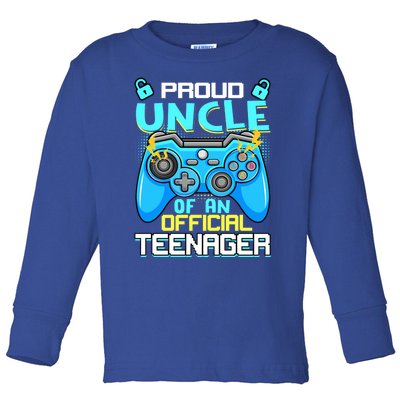 13th Birthday Proud Uncle Teenager Video Game Meaningful Gift Toddler Long Sleeve Shirt