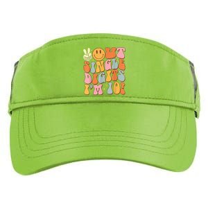 10th Birthday Peace Out Single Digit IM 10 Party Adult Drive Performance Visor