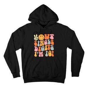 10th Birthday Peace Out Single Digit IM 10 Party Hoodie