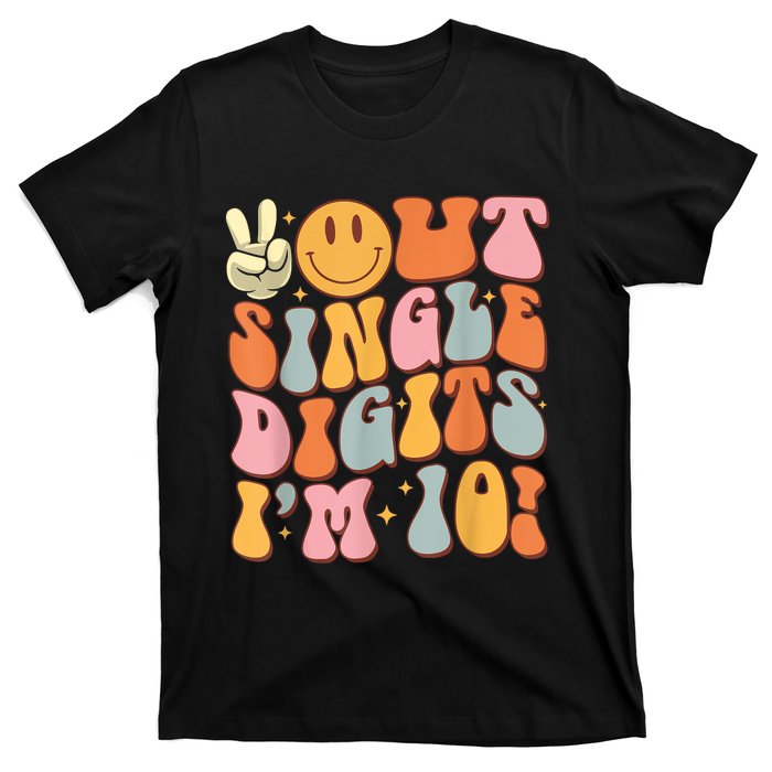 10th Birthday Peace Out Single Digit IM 10 Party T-Shirt