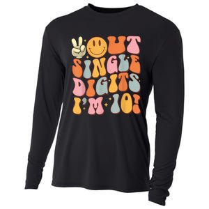 10th Birthday Peace Out Single Digit IM 10 Party Cooling Performance Long Sleeve Crew