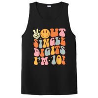 10th Birthday Peace Out Single Digit IM 10 Party PosiCharge Competitor Tank