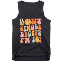 10th Birthday Peace Out Single Digit IM 10 Party Tank Top