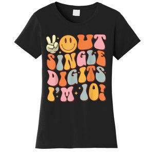 10th Birthday Peace Out Single Digit IM 10 Party Women's T-Shirt