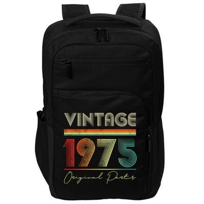 1975 Birthday Retro Original Parts 48th Birthday Impact Tech Backpack