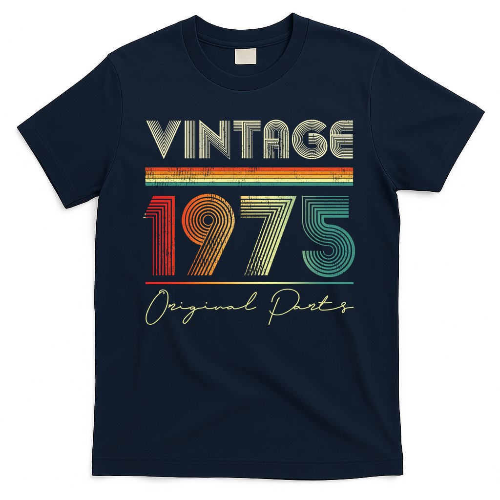 1975 Birthday Retro Original Parts 48th Birthday T-Shirt
