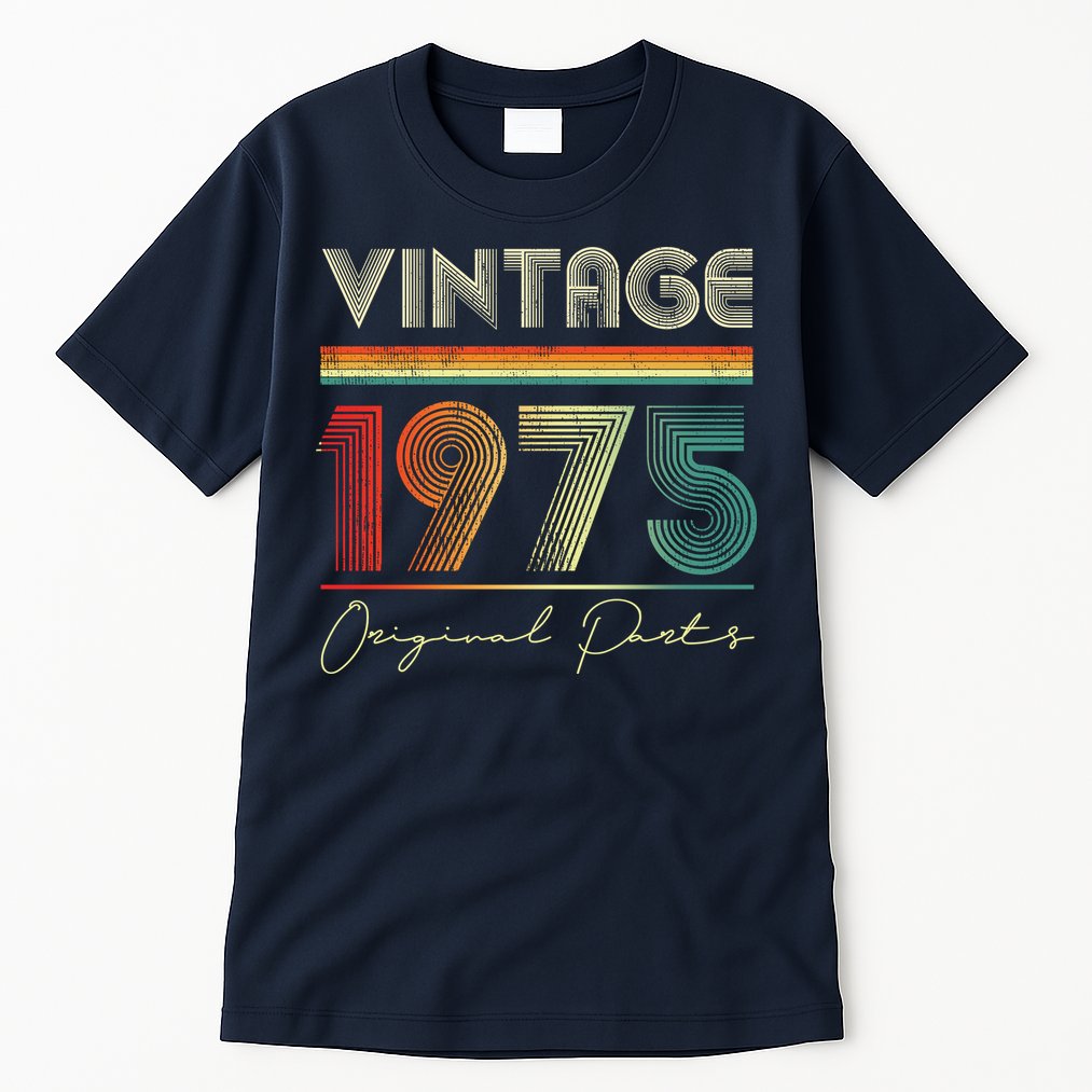 1975 Birthday Retro Original Parts 48th Birthday Tall T-Shirt