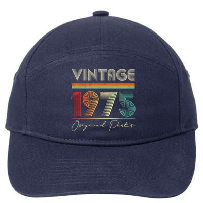 1975 Birthday Retro Original Parts 48th Birthday 7-Panel Snapback Hat