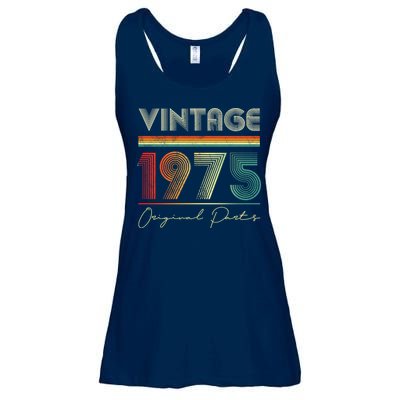 1975 Birthday Retro Original Parts 48th Birthday Ladies Essential Flowy Tank