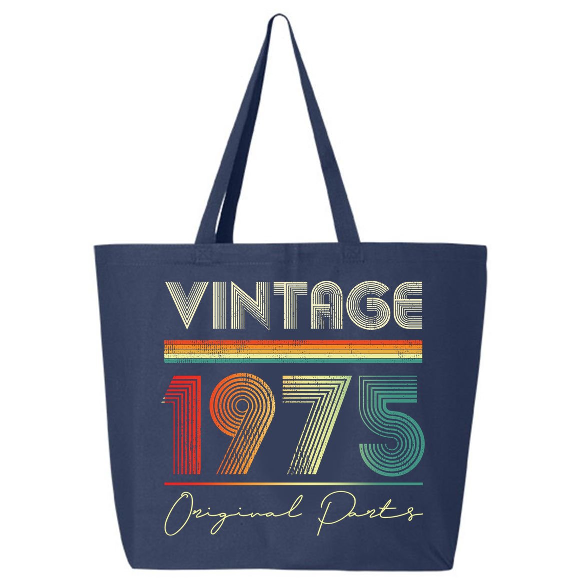 1975 Birthday Retro Original Parts 48th Birthday 25L Jumbo Tote