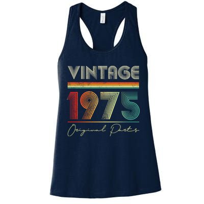 1975 Birthday Retro Original Parts 48th Birthday Womens Tank Top