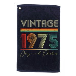 1975 Birthday Retro Original Parts 48th Birthday Platinum Collection Golf Towel