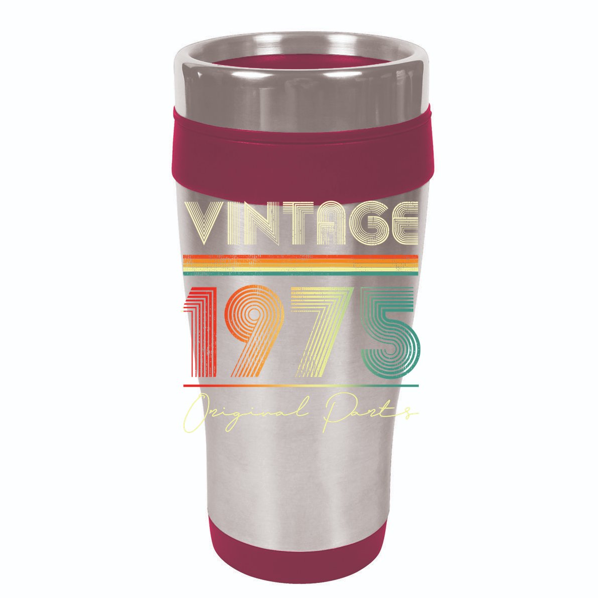 1975 Birthday Retro Original Parts 48th Birthday Women's Crop Top Tee