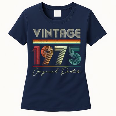 1975 Birthday Retro Original Parts 48th Birthday Womens T-Shirt