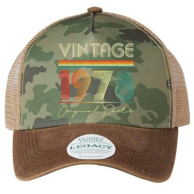 1978 Birthday Retro Original Parts 45th Birthday Legacy Tie Dye Trucker Hat