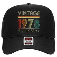 1978 Birthday Retro Original Parts 45th Birthday High Crown Mesh Back Trucker Hat