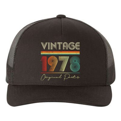 1978 Birthday Retro Original Parts 45th Birthday Yupoong Adult 5-Panel Trucker Hat