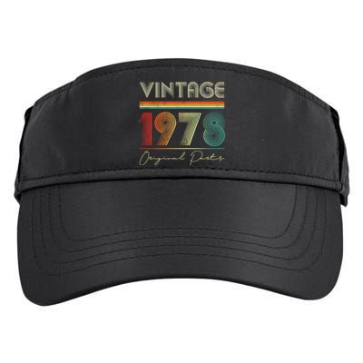 1978 Birthday Retro Original Parts 45th Birthday Adult Drive Performance Visor