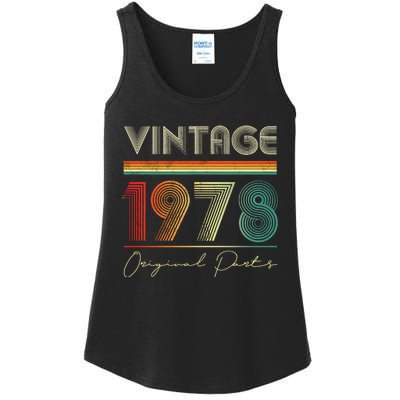 1978 Birthday Retro Original Parts 45th Birthday Ladies Essential Tank