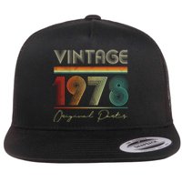 1978 Birthday Retro Original Parts 45th Birthday Flat Bill Trucker Hat