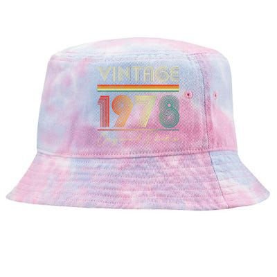 1978 Birthday Retro Original Parts 45th Birthday Tie-Dyed Bucket Hat