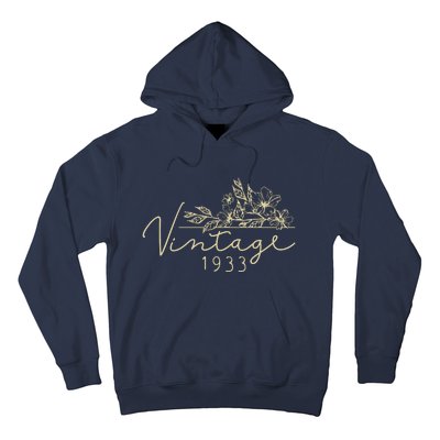 1933 Birthday Retro Original Parts 90th Birthday Hoodie