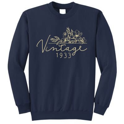 1933 Birthday Retro Original Parts 90th Birthday Sweatshirt