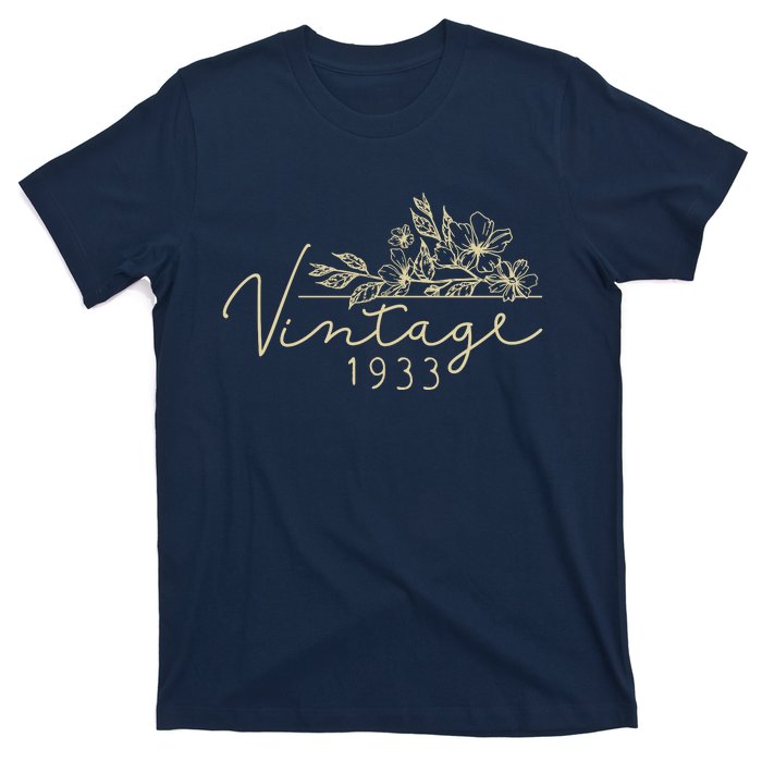 1933 Birthday Retro Original Parts 90th Birthday T-Shirt