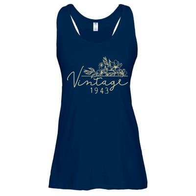 1943 Birthday Retro Original Parts 80th Birthday Ladies Essential Flowy Tank
