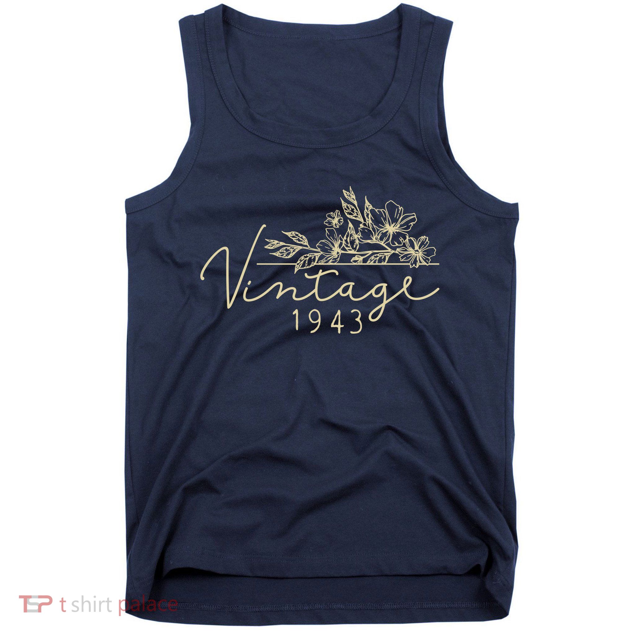 1943 Birthday Retro Original Parts 80th Birthday Tank Top