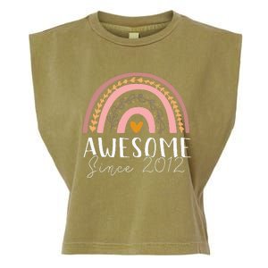 11th Birthday Rainbow Awesome 2012 11 Year Old Gift Garment-Dyed Women's Muscle Tee