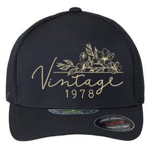 1978 Birthday Retro Original Parts 45th Birthday Flexfit Unipanel Trucker Cap